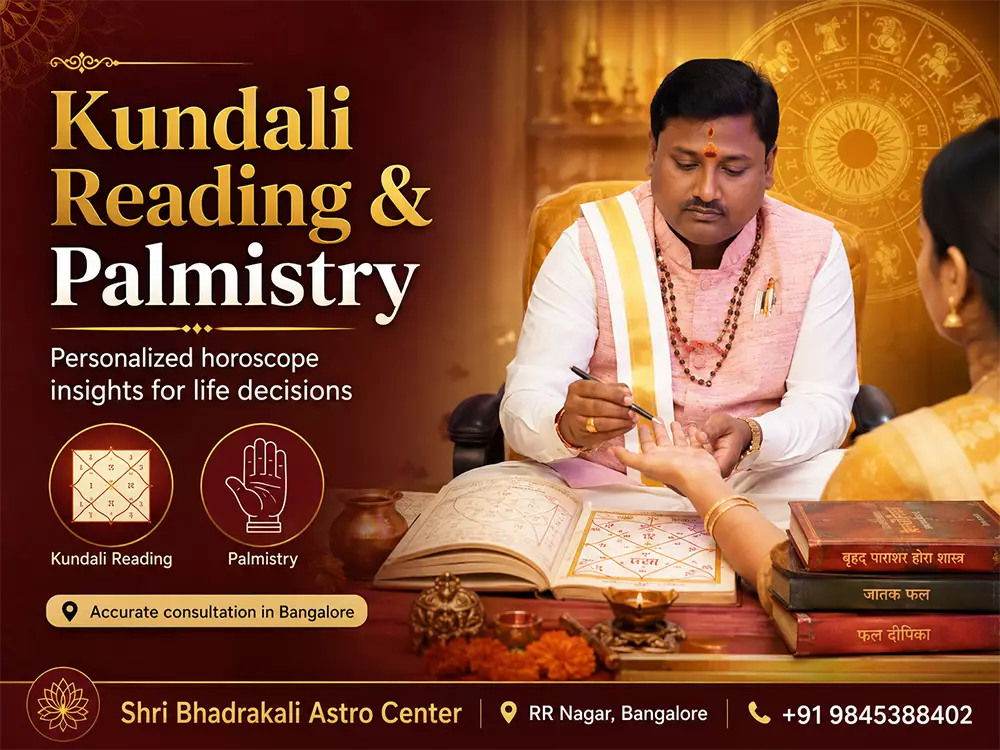 kundali reading and palmistry by pandit G N Bhat Best astrologer in Bangalore